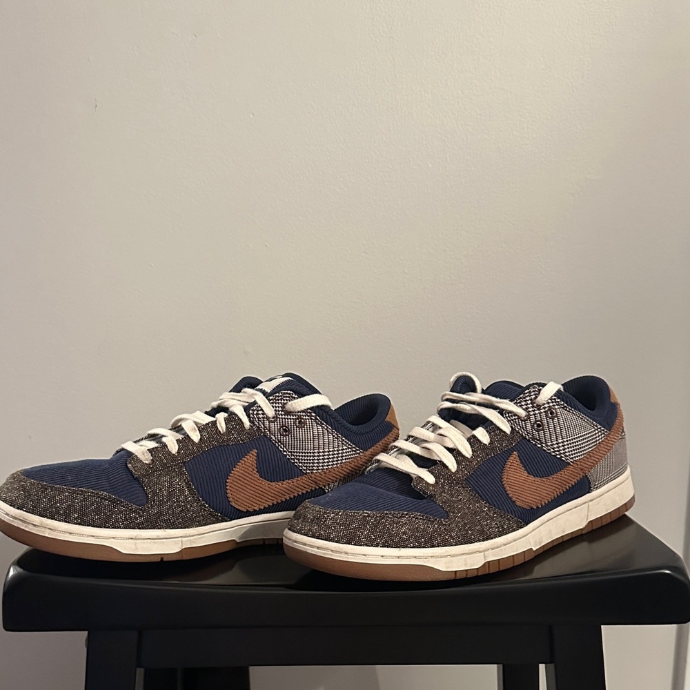 Nike Dunk Low Tweed Midnight Navy Corduroy - size 11.5 (Men’s)